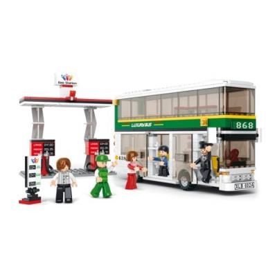 Jeu de construction SLUBAN Elements Town Series Autobus à impériale