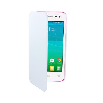 Etui folio swiss charger pour alcatel one touch pop s3 blanc