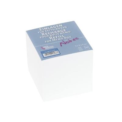 Knig & ebhardt bloc cube de feuilles, 90 x 90, blanc brunnen 8601010