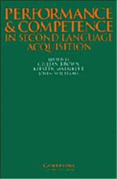 Performance and Competence in Second Language Acquisition