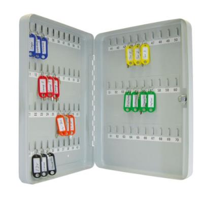 Wedo 10256537x armoire à clés pour 70 clés 28,0 x 6,0 x 37,0 cm gris lumière