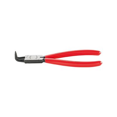 Pince à circlips intérieurs, courbée, en acier inoxydable au chrome vanadium, pointes antidérapantes, Dimensions : J 21, Ø d'alésage 19-60 mm