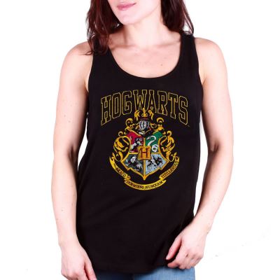 Debardeur Harry Potter femme - Hogwarts Poudlard - Noir - L