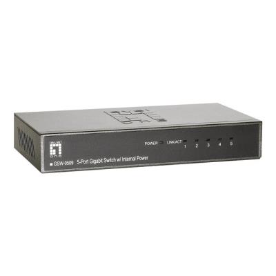 LevelOne GSW-0509 - switch - 5 poorten - onbeheerd - desktop