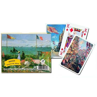 Jeu de cartes - Coffret de 2 x 55 cartes : Monet - Terrasse à Ste Adresse