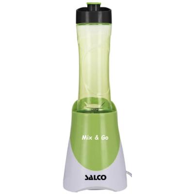 Salco sm-14 mix and go smoothie maker blender avec 2 gourdes vert/blanc 300 ml et 600 ml