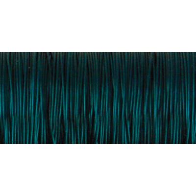 Fil bijoux à crocheter - Bleu vert - Ø 0,3 mm - Bobine 50 m