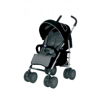 Chicco Poussette canne Multiway Evo Avec Habillage Pluie, Couverture À Pied, Barre Frontale Black
