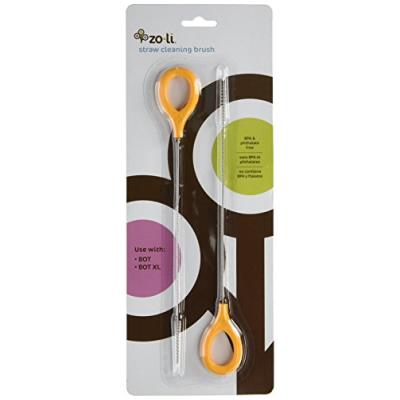 Zoli paille brosse de nettoyage avec bot/bot xl orange