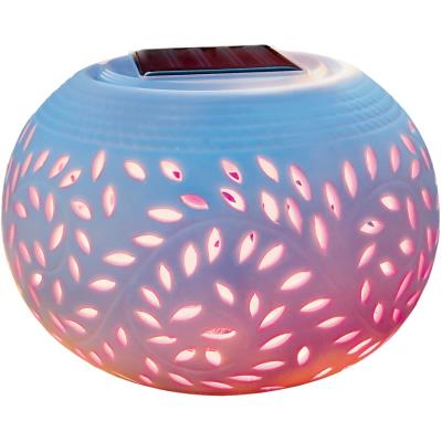 Cole & Bright - Lampe de table déco filigrane à energie solaire