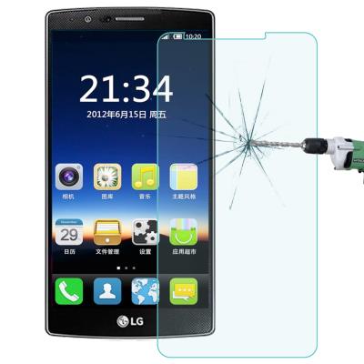 Protecteur d'écran en verre trempé - Anti-rayure 9H + 0.3 radians 2.5D pour LG G4 (Blanc)