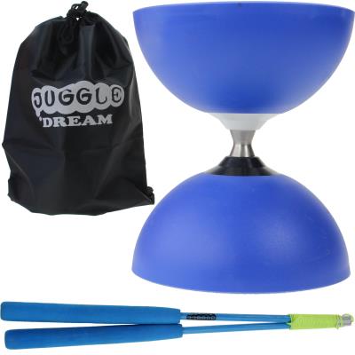 Kit diabolo circus free bleu avec baguettes superglass et sac de rangement