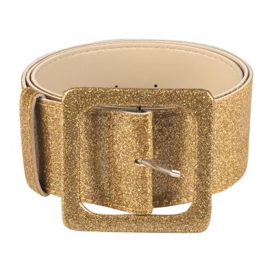 Ceinture brillante dorée femme Taille Unique