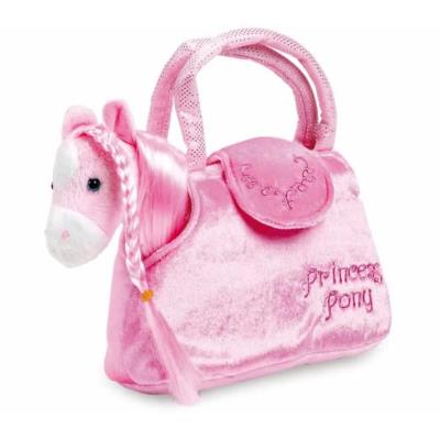 Peluche du cheval avec sac rose Pony