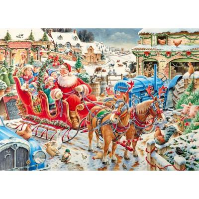 Ravensburger - La Ferme de Noël - Puzzle 1000 Pièces - 70x50cm