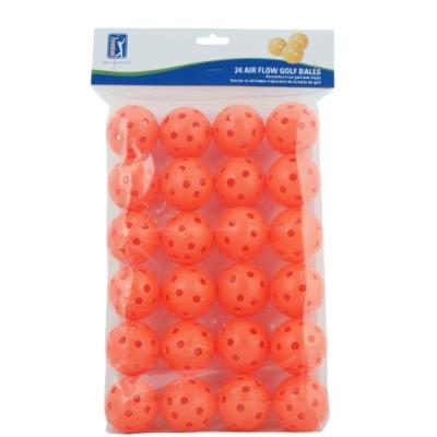 Pga tour air flow lot de 24 balles de golf dentraînement orange
