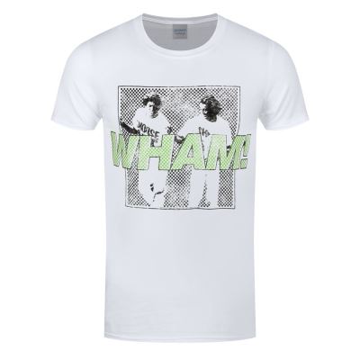 Wham T-Shirt Checkered Homme Blanc