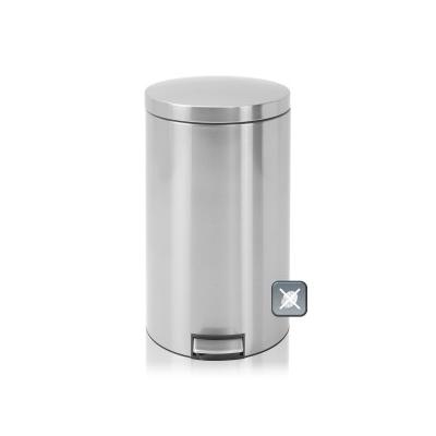 BRABANTIA POUBELLE À PÉDALE AVEC SEAU INTÉRIEUR PLASTIQUE 45 L ACIER MAT