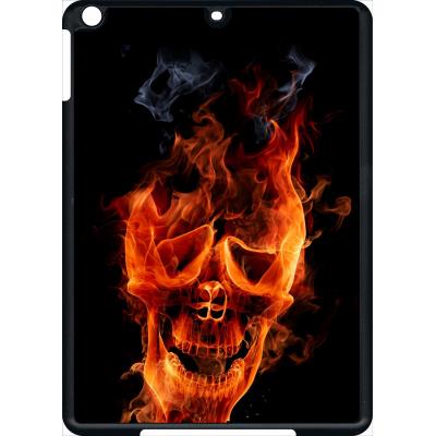 Coque pour apple ipad air crane en feu fire skull