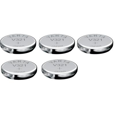 Varta 5 Piles oxyde argent V321 SR65 SR616SW 321 1,55V