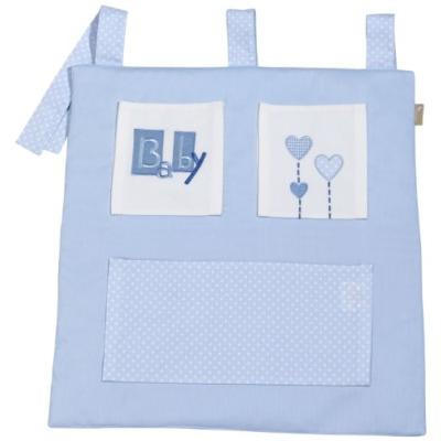 INTERBABY - 90658 - VIDE POCHES POUR LIT BÉBÉ - BLEU