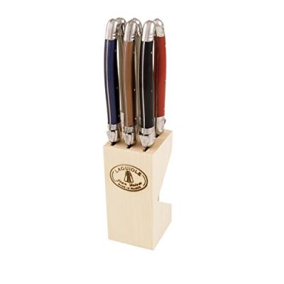 Laguiole jean dubost 5/16412 bloc 6 couteaux steak automne mixés