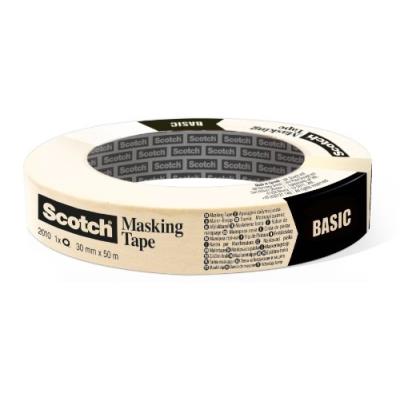 3m scotch basic malerabdeckband, beige, 30 mm x 50 m 20103050