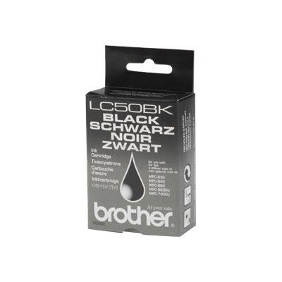 Brother LC50BK - zwart - origineel - inktcartridge