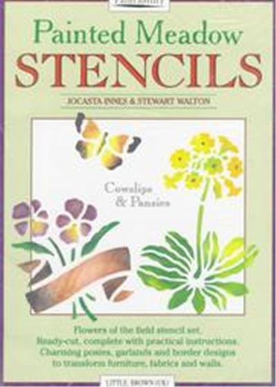 Painted Meadow Stencils - Cowslips and Pansies