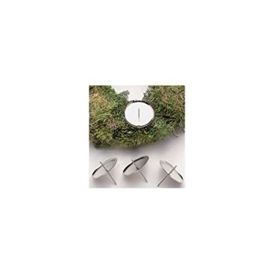 Glorex adventskranz-kerzenhalter, gold, durchmesser  80 mm 67021302