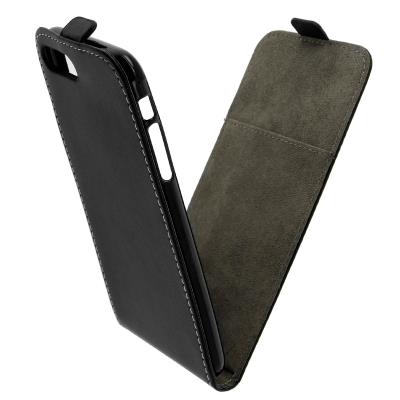 Avizar Housse Etui Portefeuille à Clapet Vertical iPhone 7 Plus / iPhone 8 Plus Noir
