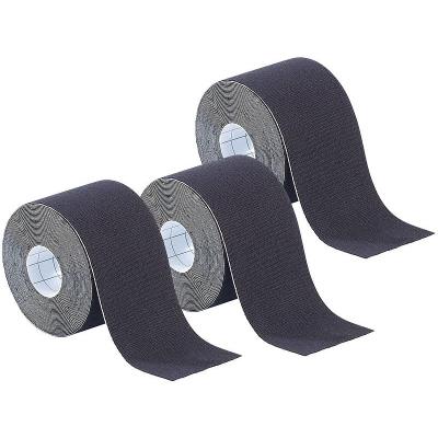 Pack de 3 bandes de kinésiologie pour sport (5 m) - Noir