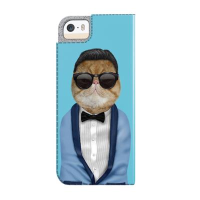 Apple iPhone 5S / iPhone 5 > Etui à rabat latéral Pets Rock Bleu Korea