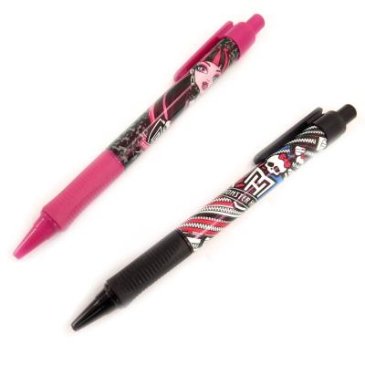 2 stylos 'Monster High' noir rose