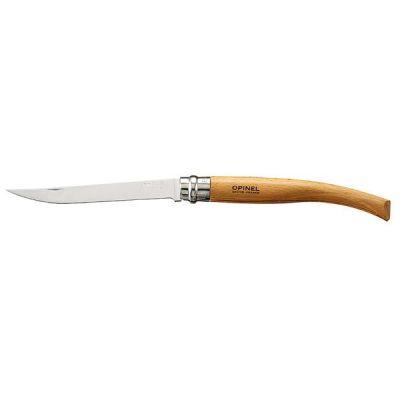 Couteau Lame Effilée 12 cm Manche Hetre*