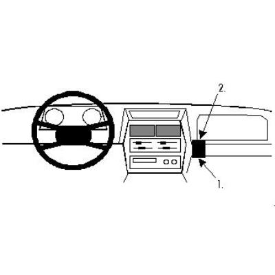 Brodit proclip support de fixation pour suzuki sidekick 00-01 noir brodit ab 851884