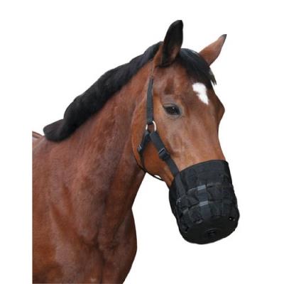 Kerbl cheval muselière en nylon pour cheval de selle noir