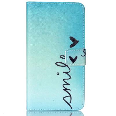 Etui en PU pour Samsung Galaxy J7 SM-J700F - Word Smile Papillon