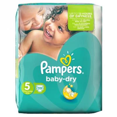 PAMPERS Baby Dry Taille 5 (Junior) 11 a 25 kg couc