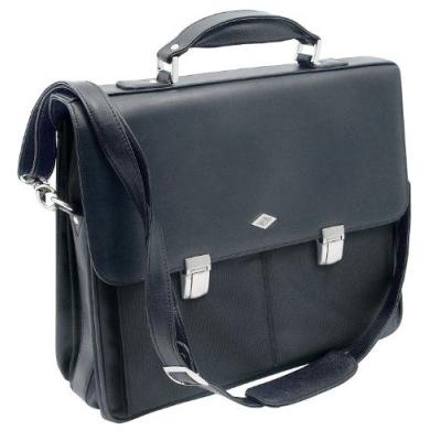 Wedo Elegance 0585301 Serviette porte-documents à bandoulière avec sacoche pour Ordinateur portable Noir