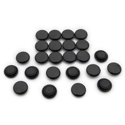 Magnet expert lot de 24 petits aimants pour tableaux et réfrigérateurs noir 20 x 7,5 mm