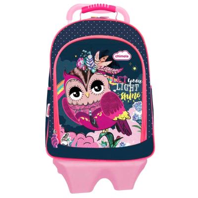 CHIMOLA - Chimola Sac à dos avec trolley détachable Hibou 45 cm