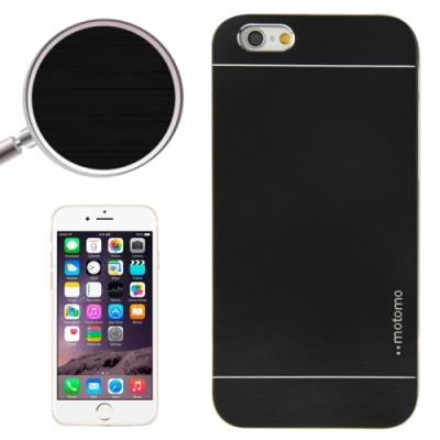 Iphone 6 Plus Coque Housse Plastique Effet Métal Noir