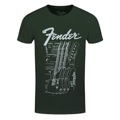 Fender T-Shirt Telecaster Homme Vert