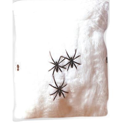 Fausse toile d'araignée blanche 50g Halloween taille unique