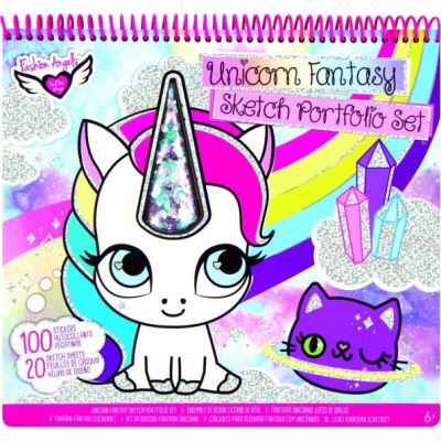Crayola Fashion Angels livre d'autocollants couleur Unicorn 120 pièces