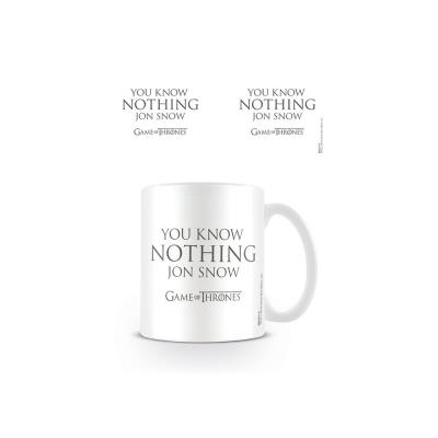 Mug Game of Thrones - You Now Nothing Jon Snow