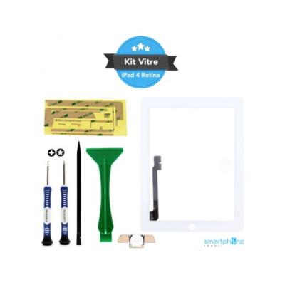 Kit réparation vitre tactile ipad 4 - blanc