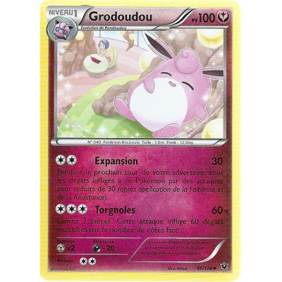 Acheter Carte Pokemon - XY10 - Impact des Destins - Grodoudou - PV 100 - 66/124 - Peu Commune - VF État correct - 16,00 € Carte Pokemon - XY10 - Impact des Destins - Grodoudou - PV 100 - 66/124 - Peu Commune - VF État correct - Asmodee reconditionné disponible sur Fnac