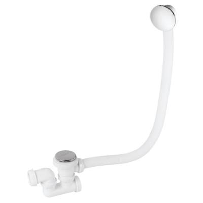Wirquin 34760506 quick-clac vidage de baignoire avec trop-plein chrome l.70cm + siphon